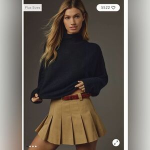 Anthropology Pilcro Cozy Ribbed Sweater Small Black NWOT